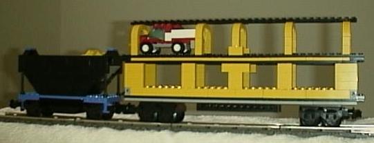 side view of baby hopper and auto rack